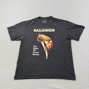 John Carpenter's Halloween Movie T-Shirt Men's XL Black Michael Myers Horror Tee